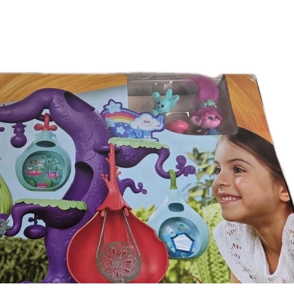 Trolls POD'ULAR TROLL TREE PLAYSET DreamWorks Hasbro 2017 NEW Open Box - Picture 2 of 4